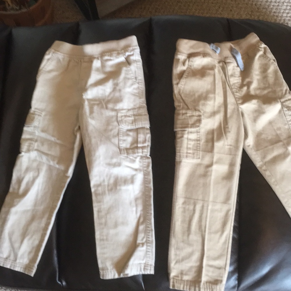 Boys drawstring khaki pants